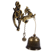 Vintage Metall Türglocke Goldfarbenes Tier Motiv Für Wanddeko