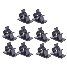 10st Kabelklemme Kabelclips Drahtklammern Black