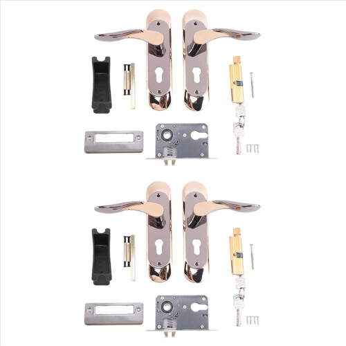 Indoor Household Door Handle for Home with Security Lock Key Set