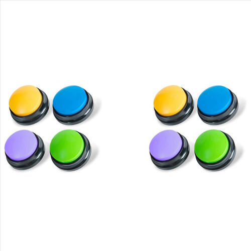 Recordable Dog Buttons, for Communication Pet Training Buzzer, 8PCS