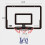 Set 2X Mini Canestro da Basket da Interno Set Mini Canestro da Basket Nero 2