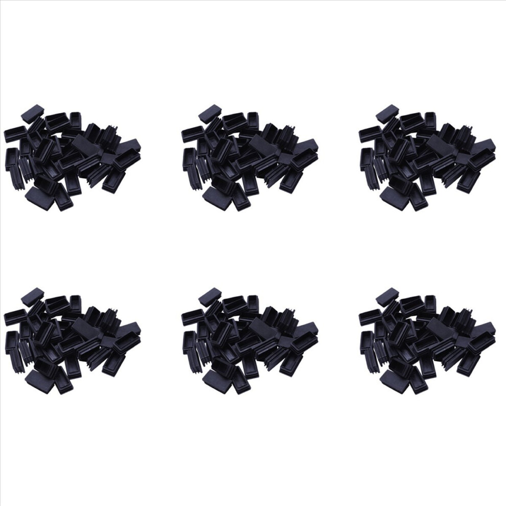 Plastic Blanking End Cap Tubing Tube Inserts 25Mmx50mm 40 Pcs Black 4853004697037