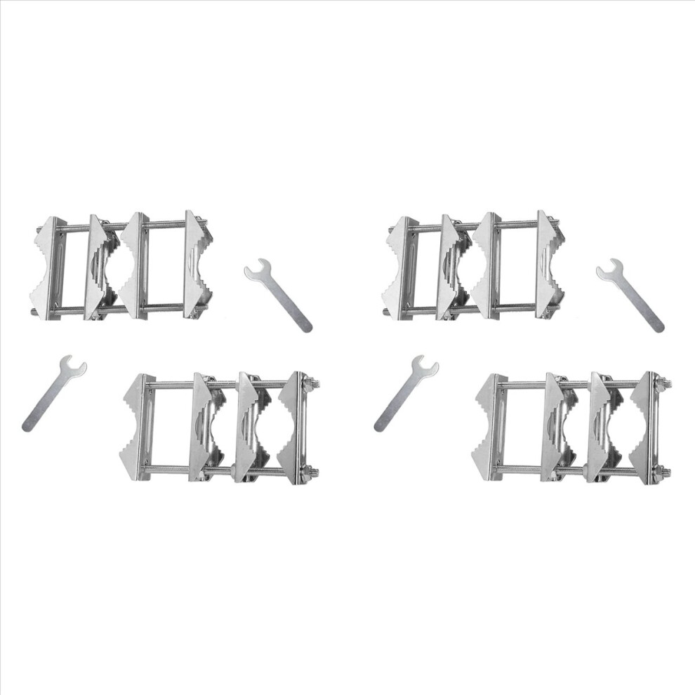 2 Pcs Double Antenna Mast Clamp With Bolts Mast To Mast Clamp 4853004602321