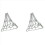 2X Δίχτυ μπάσκετ για εξωτερική χρήση με σιδερένια αλυσίδα, 12 θηλιές, στάνταρ, ασημί 1