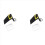 2X Coltello speciale per immersioni subacquee, tagliafili, giallo 1