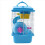 Gaiola para hamster, casa de campo com claraboia, camada dupla, azul 3