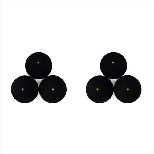 6Pcs Squash Ball One-Yellow-Dot Low Speed Player Competition Squash