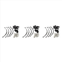 Conjunto de 4 molas de lâmina 1/10 para peças de carro rastreador RC D90 1/10 preto