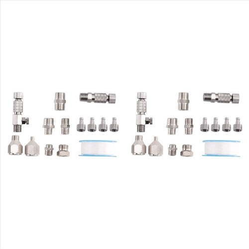 Set adaptoare aerograf 28 buc, cuple de deconectare rapidă pentru aerograf 2