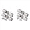 Conector de canto para hastes de cortina 2PCS (prata) 1