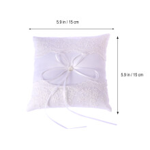 Eheringkissen Weiß Braut Hochzeit Kopfkissen