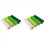 4 Roll . 's Day Poly Mesh Ribbon, Green White Edge Ribbon 1