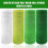 4 Roll . 's Day Poly Mesh Ribbon, Green White Edge Ribbon 5