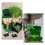 4 Roll . 's Day Poly Mesh Ribbon, Green White Edge Ribbon 7