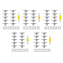 Lot de 10 trucks de 29 mm pour planche à roulettes avec écrous