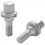 4Pcs 17mm Auto Radmuttern Schrauben Flachsitz für 206 3008 207 6