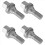 4Pcs 17mm Auto Radmuttern Schrauben Flachsitz für 206 3008 207 5
