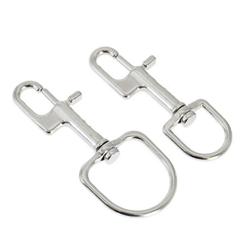 Mosquetón de acero inoxidable de 110 mm para buceo. 2
