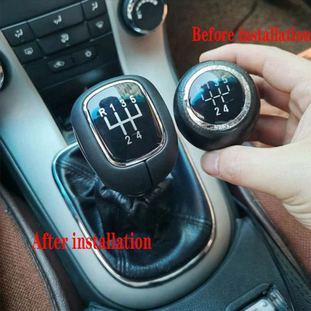 5 Speed Manual Gear Shift Knob Head For 2009-2015 4853004613273