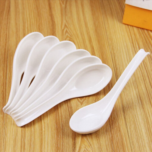 Soup Spoons,15 Pcs Rice Soup Spoons with Long Handle for Restaurants 1