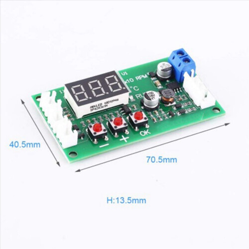 DC 12V 24V 48V 5A 2/3/4 draads PWM motorventilatorsnelheid temperatuurregeling 2