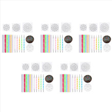 Mandala-Punktierschablonen-Werkzeuge, Steinmalerei-Set (17 Stück)
