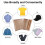 5Pcs/Set 3 Sizes Heat Pressing Pillow with 2PCS PTFE Heat Sheet 4