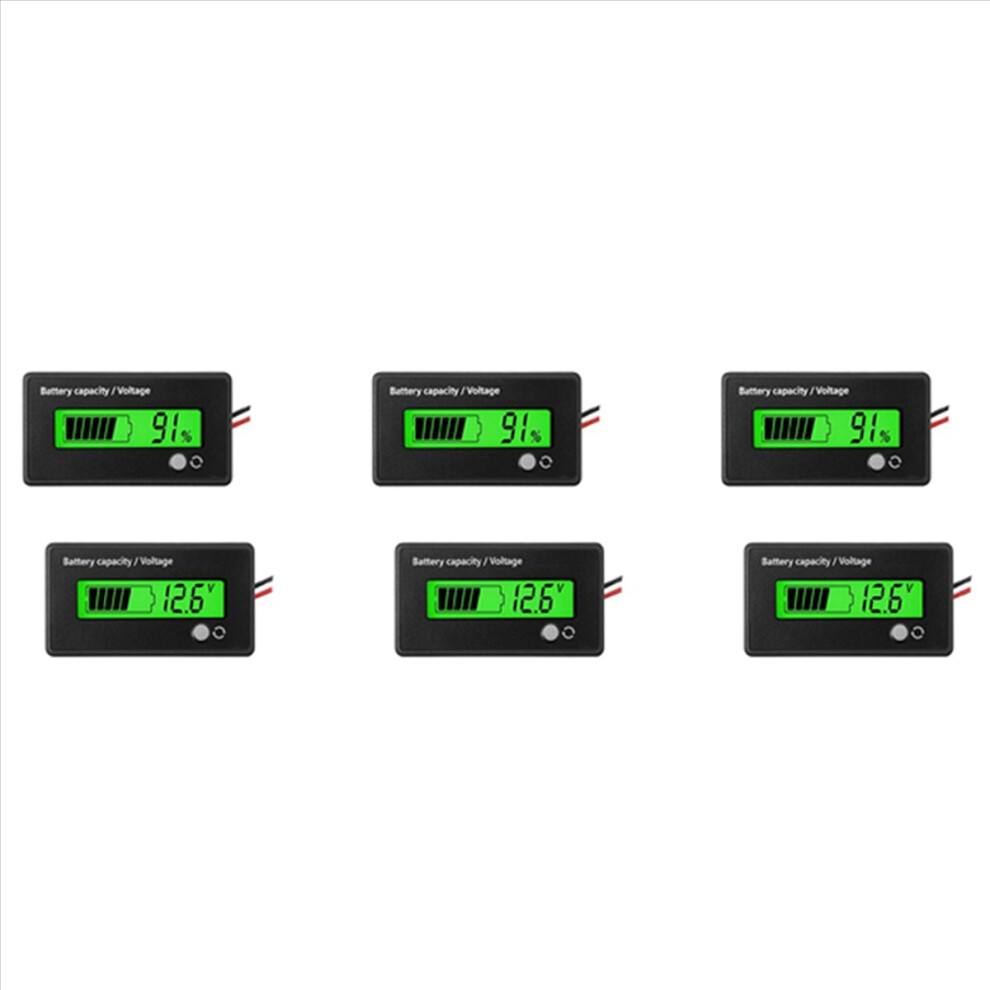 2 Pcs Dc Battery Meter Lead-Acid And Lithium Ion Battery Indicator 4853004615918