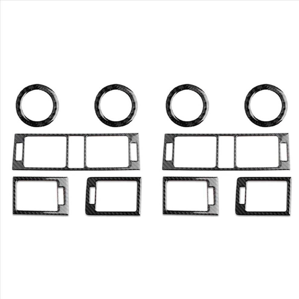 5Pcs Carbon Fiber Interior Center Console Dashboard Air Vent Outlet 4853004618070