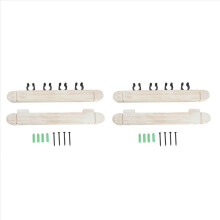 2 pares de soportes para tacos de billar, soporte para tacos de billar y clip para varillas de mesa de billar