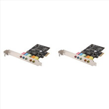 PCI-E X1 CMI8738-brikke 32/64-bits lydkort stereo 5.1-kanals for P