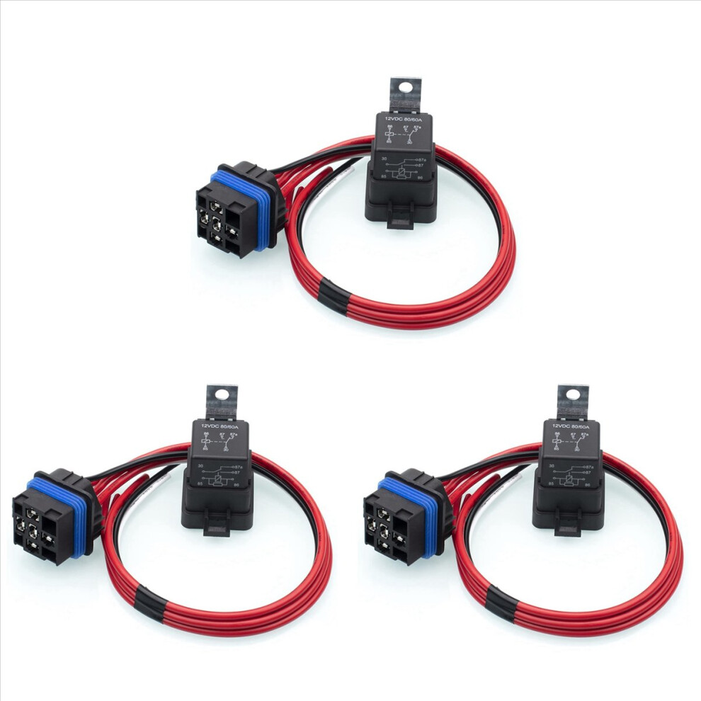 60/80 Amp 12 Volt Waterproof Automotive Relay For Boats Auto Fan Cars 4853004614539