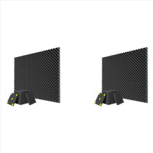 12-pak akustisk skum 1" x 12" x 12" højdensitetsplade med hurtig gendannelse