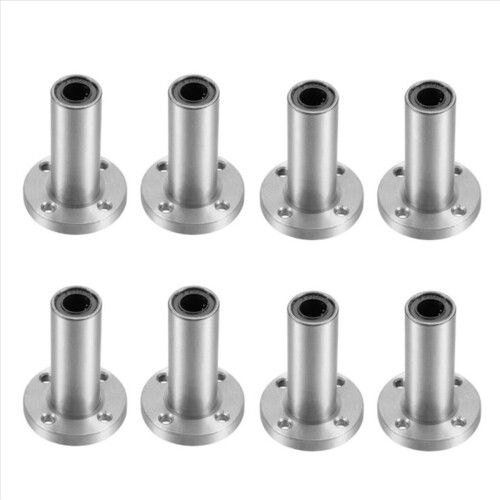 4PCS 8mm LMF8LUU Στρογγυλή φλάντζα σύνδεσης μεγάλου μήκους γραμμικού ρουλεμάν