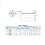 4PCS 8mm LMF8LUU Στρογγυλή φλάντζα σύνδεσης μεγάλου μήκους γραμμικού ρουλεμάν 4