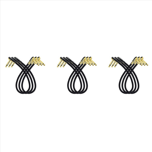 Cablu de patch pentru pedală de efect pentru chitară, pachet de 3 1