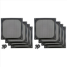 Grilles de ventilateur pour boîtier d'ordinateur de bureau 140 mm avec vis, lot de 4