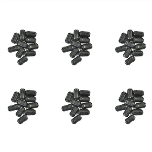 10 stk. bevægelig 7 mm indvendig diameter sort ferritkerne ringkabelklemme