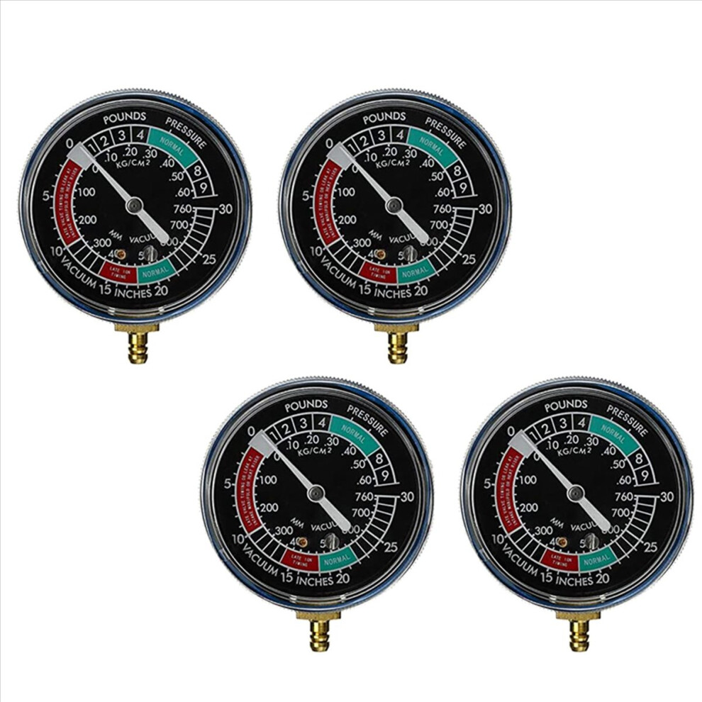 4X Motorcycle Fuel Vacuum Gauge Carburetor Synchronizer Black 4851216625961