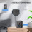 2X 5 in 1 Luchtkwaliteitsmonitor, USB oplaadbare CO2-detector Zwart 3