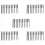 11Pcs 75Mm Magnetische S2 Stahl Schraubendreher-bits Hex Torx Kopf 1