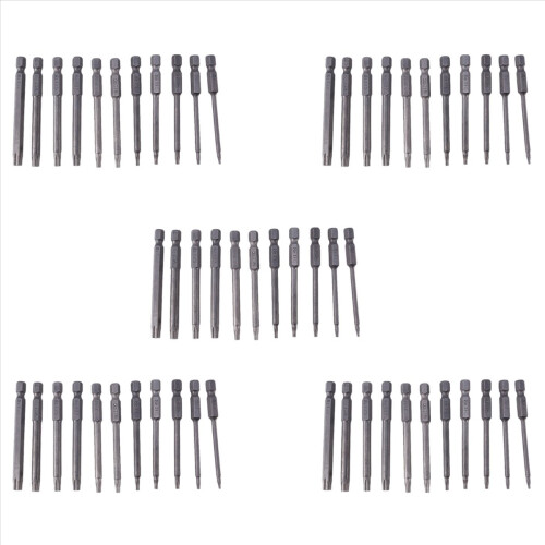 11Pcs 75Mm Magnetische S2 Stahl Schraubendreher-bits Hex Torx Kopf