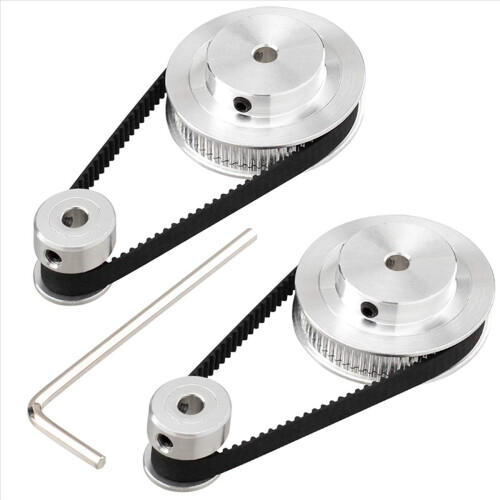 Kit de 2 roues synchrones 20 et 60 dents, alésage 5 mm, distribution en aluminium 1