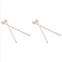 1 par de mazos de tambor con cabeza de fieltro para timbal