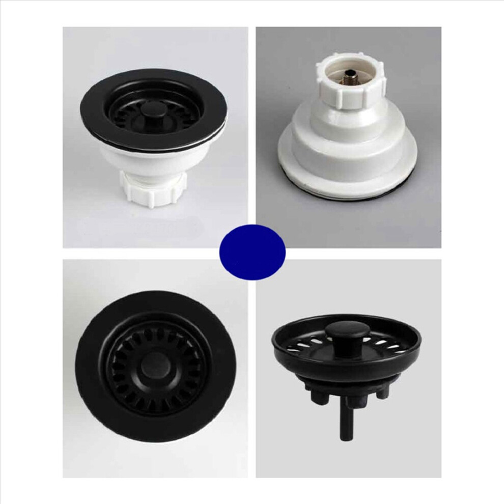 Kitchen Sink Drain Assembly With Strainer Basket Drain Stopper 114Mm 4851216633072