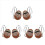2 buc Kalimba Thumb Piano 8 taste Mini Thumb Piano deget pian mini 1