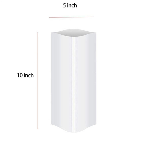 200 peças de saco branco de 5 x 10 polegadas para 567G, filme retrátil de transferência de calor 2
