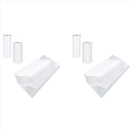 200 peças de saco branco de 5 x 10 polegadas para 567G, filme retrátil de transferência de calor