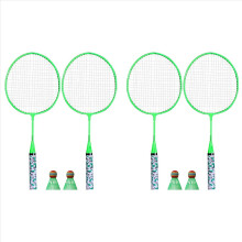Shuttlecocks Racquet Sports Set with 2 Balls for Outdoor Sport Green