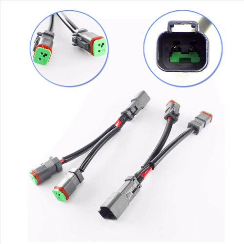 Y Type Leads Deutsch DT DTP 2 Pin Socket Adapter for LED Pod 2